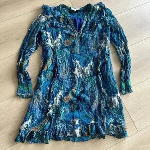 Hale Bob Los Angeles
Pasley Long Sleeves Shift Dress Small Lined Pockets
No Belt